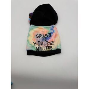 Pride Dog Pet Apparel Crop Hoodie Speak Up Your Story matters